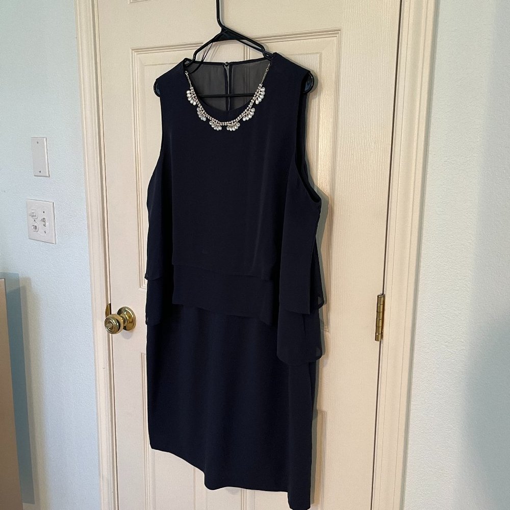 Navy cocktail dress, 18W